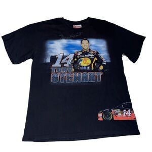Tony Stewart SIGNED Chase Authentics NASCAR Graphic Short Sleeve‎ Racing Tee L